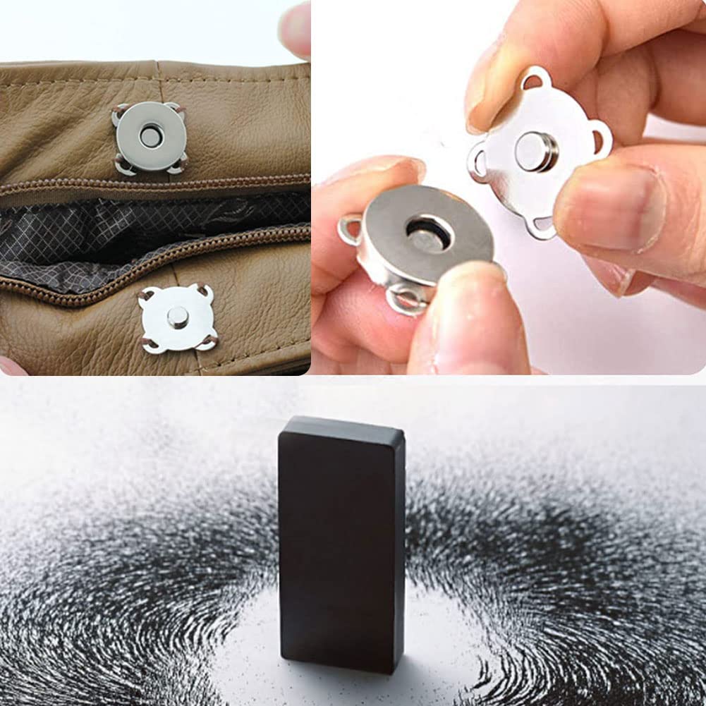 10 Bottoni Magnetici Per Cucito - Chiusure Magnetiche Per Borse E Abbigliamento | Design Floreale - Foto 4