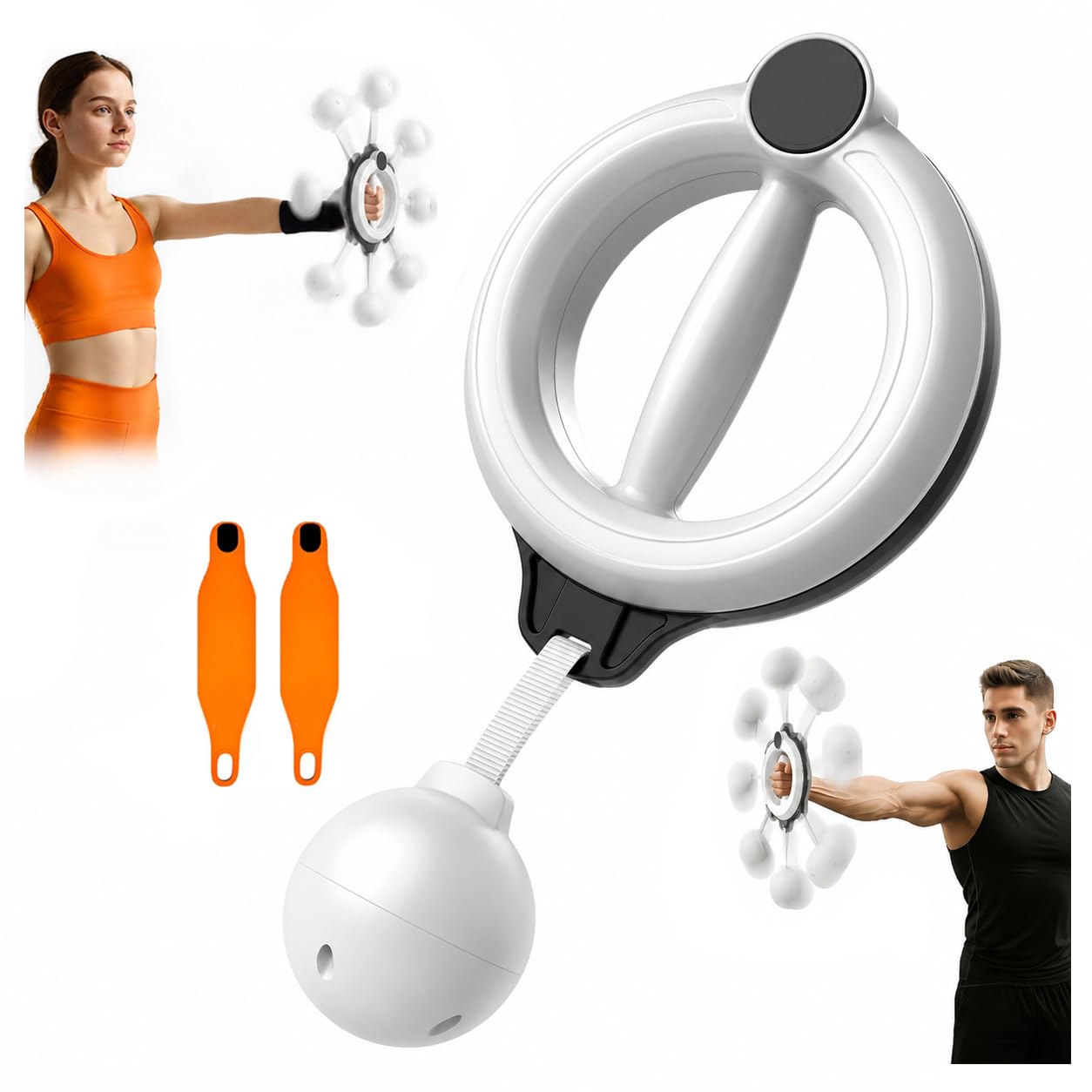 ELIXIROUGE 360° Hand-Crank Arm Trainer