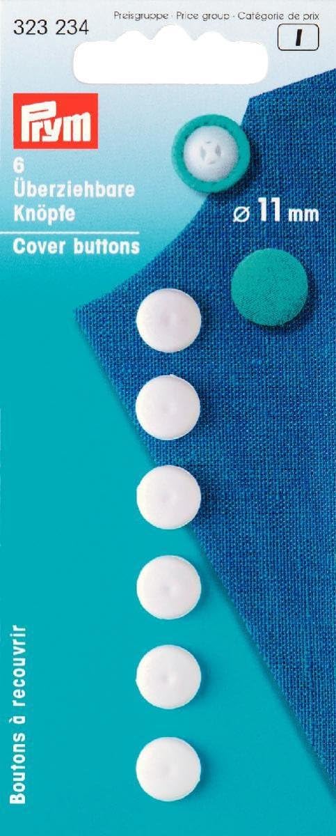 Prym - Prym Plastic White (23mm) Cover Buttons - 1 Unit, 22 mm - Image 2