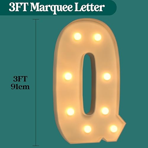 Miniatura 206 de Números iluminados grandes de 4 pies, números de marquesina 2 para decoraciones de cumpleaños de 21 para niños y niñas, números gigantes iluminados