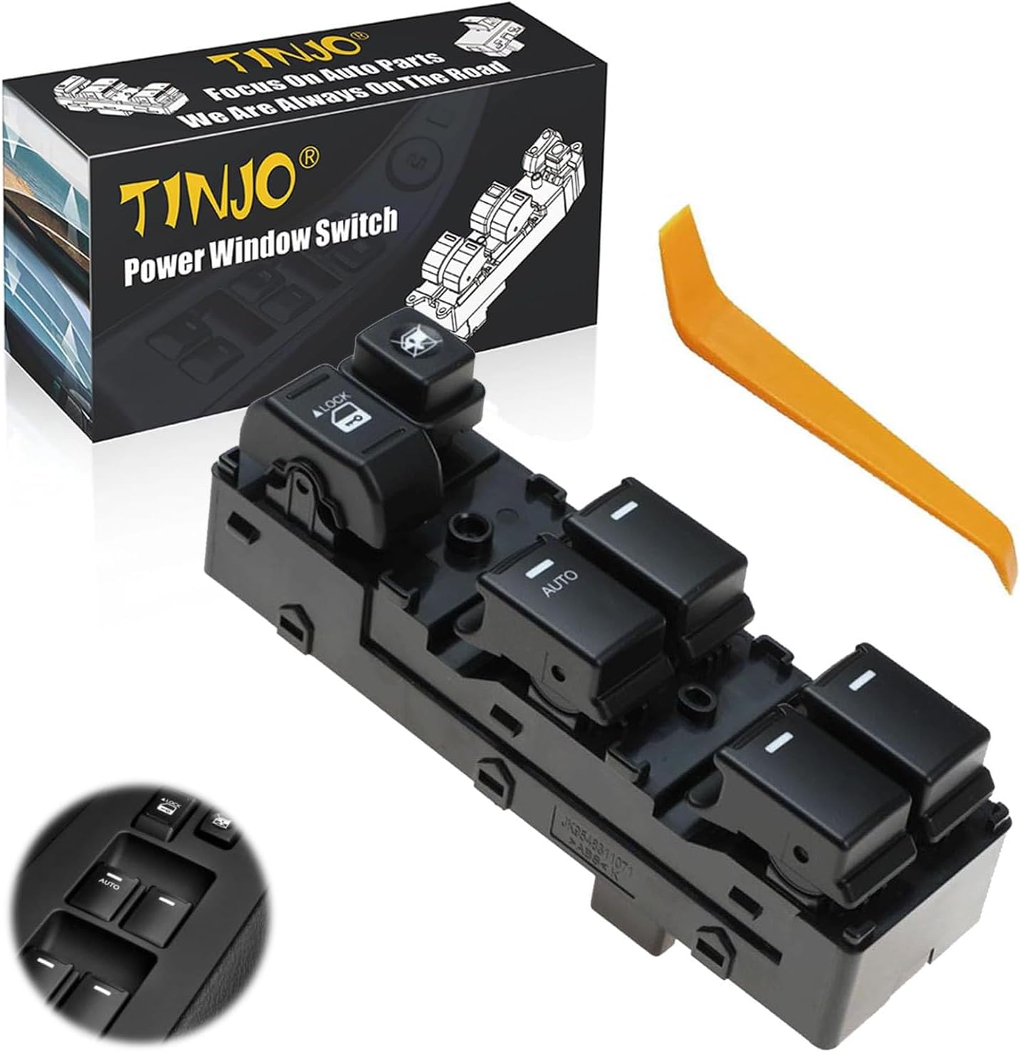 93573-2P100 Front Left Power Auto Window Switch Driver Compatible with 2011-2015 Kia Sorento, Driver Side Electric Master Window Switch Fit for Sorento 2011 2012 2013 2014 2015 Replace OE 935732P100