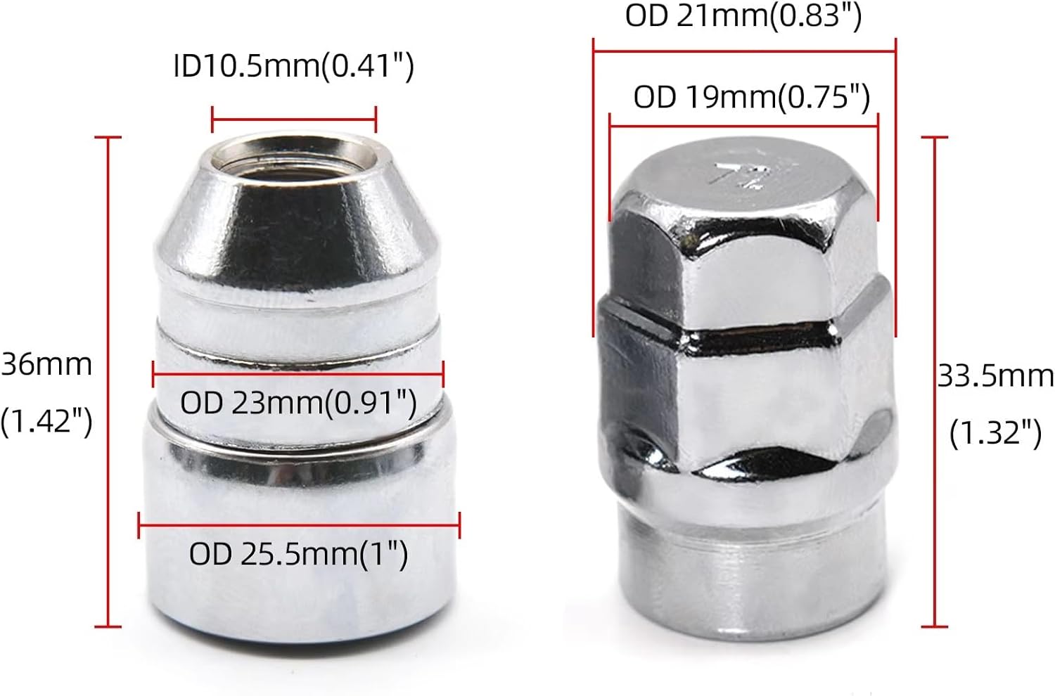 ホイールボルト 交換 M12x1.5 車用ロックホイールナット 車用盗難防止スチールホイールロックラグナット タイヤクロームロックナ