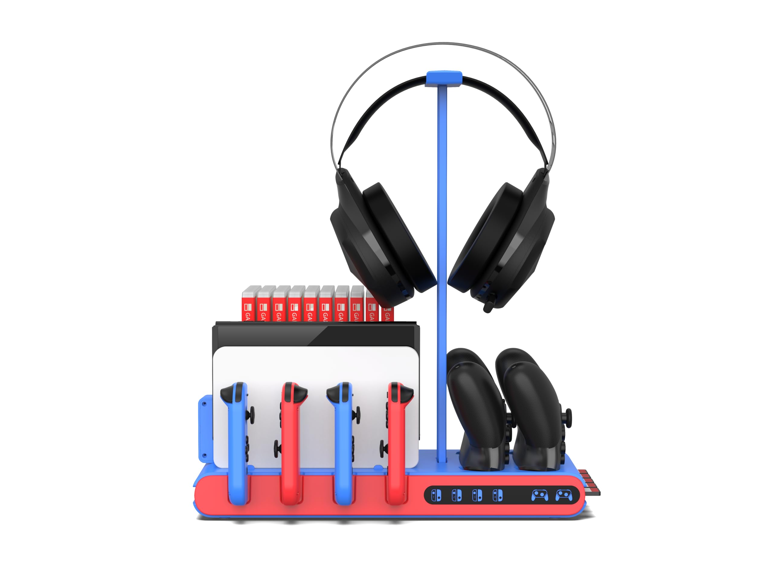Imp Gaming DLX2 Multi-Function Charge Stand Nintendo Switch, Blue and Red - Image 2
