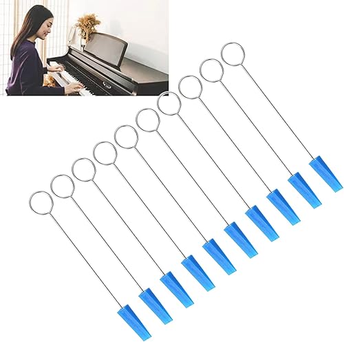 Miniatura 5 de Herramienta de fijación de silenciador de piano, silenciadores de afinación de goma, operación flexible, 10 piezas, buena elasticidad, mango de