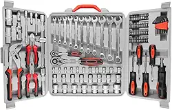 Kit Maleta Caixa De Ferramentas Jogo Completo Com 110 Peças 9SR Eda Reparos E Manutenções Profissional