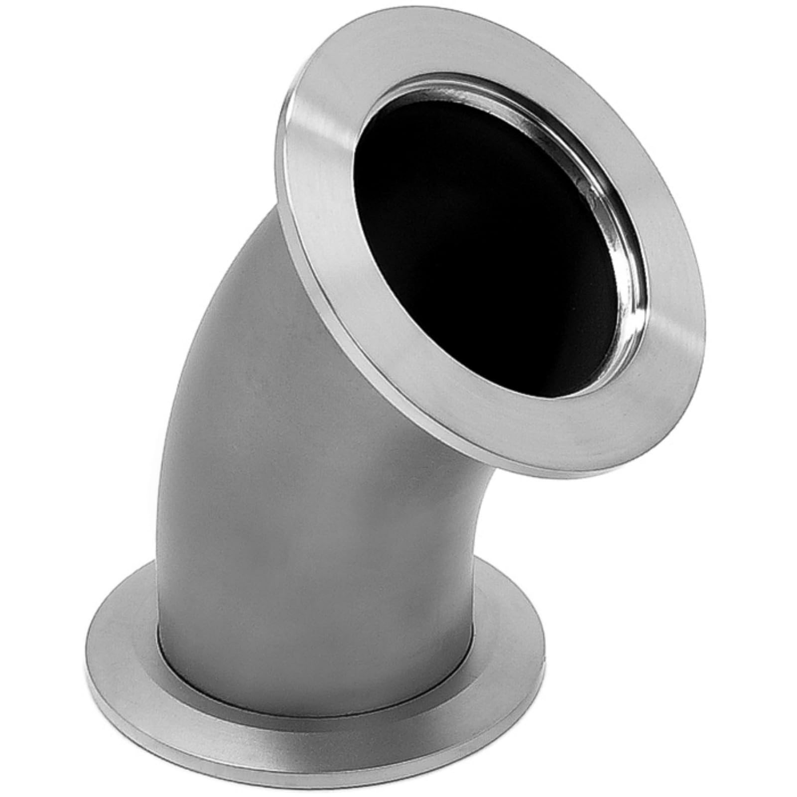 Accesorios de vacío de codo de acero inoxidable 304 de 45°, conector rápido de brida ISO-KF para aplicaciones de vacío ultra alto, duradero y fiable