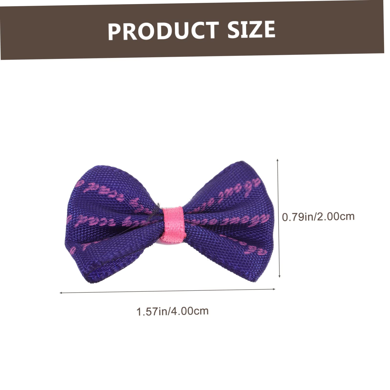 DECOMELODY 10Pcs Delicate Pet Bowknot Hair Clips Hair Accessories for Pets Chic Headdress for Parties and Holidays Present for Puppy Lovers
