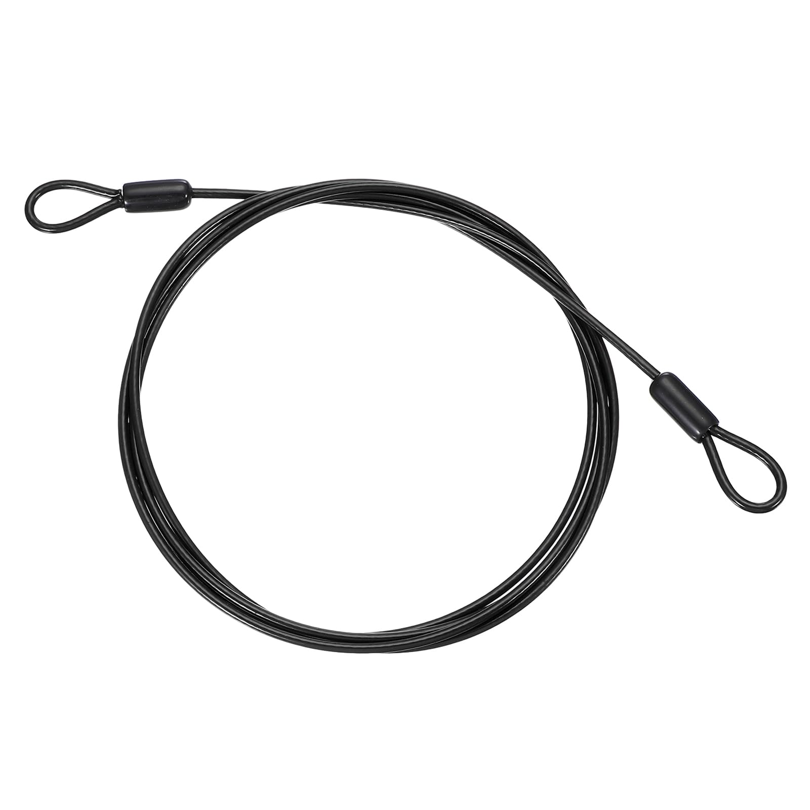PATIKIL 1/8" Dia Vinyl Coated Stainless Steel Cable with Loops