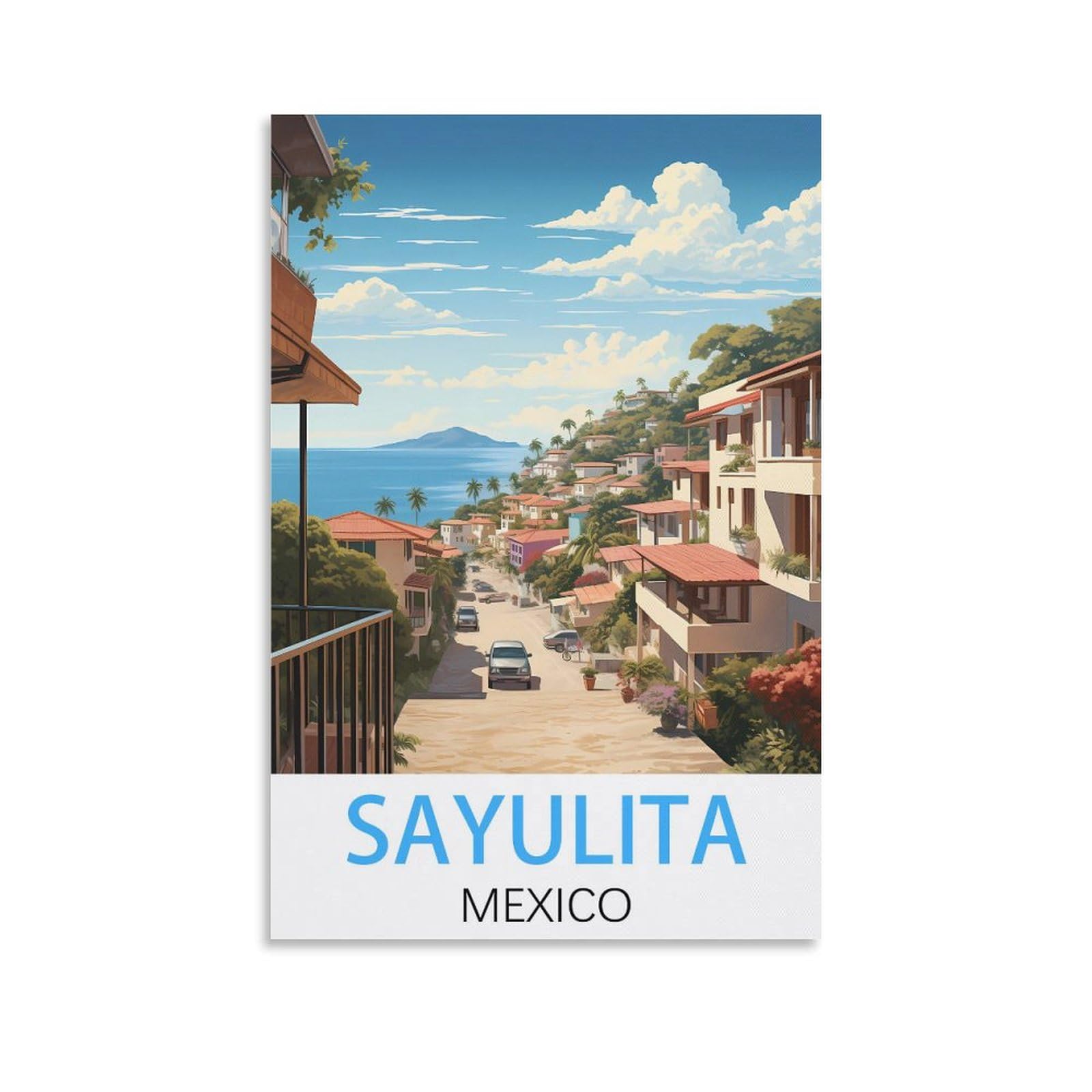 Vintage Metal Tin Sign Funny,Sayulita Mexico,Wall Decor Kitchen Garage Dining Room Home Decor Hotel Decor Gift 20x30cm