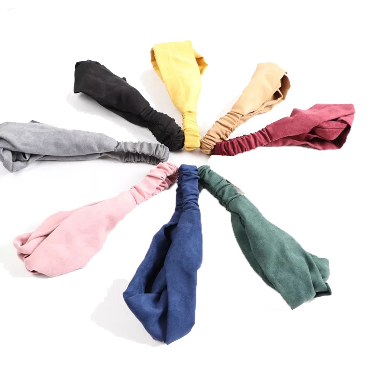 Stardd Headband Women Elastic Head Wrap Vintage Style Criss Hair Band Accessories Fashion Sport 8Pcs