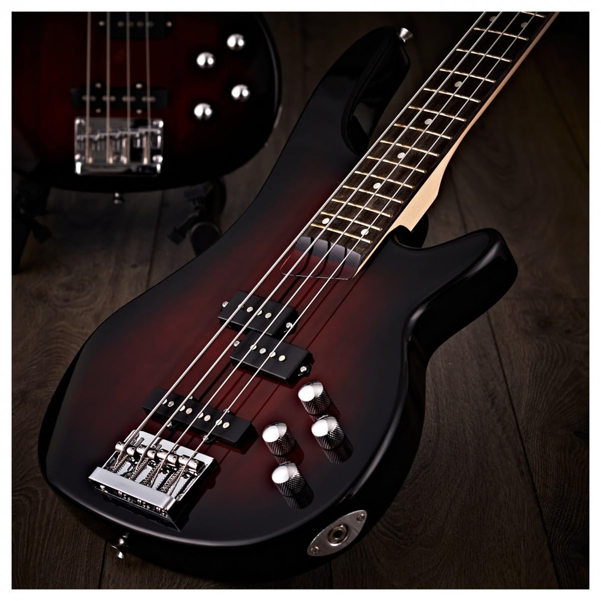 Chicago Bajo Gear4music, Trans Red Burst