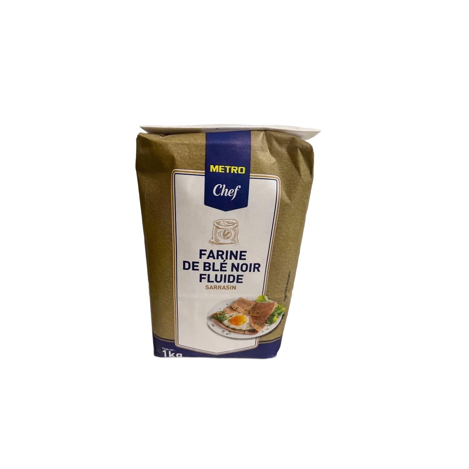 Harina de trigo sarraceno METRO Chef – Paquete de 10 x 1 kg | Harina de trigo sarraceno para panqueques, crepes y recetas rústicas