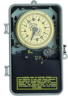 Intermatic T8845PV 125V Mechanical Irrigation Timer Switch - Rain Sensor Compatible, 14-Day Skipper for Flexible Watering