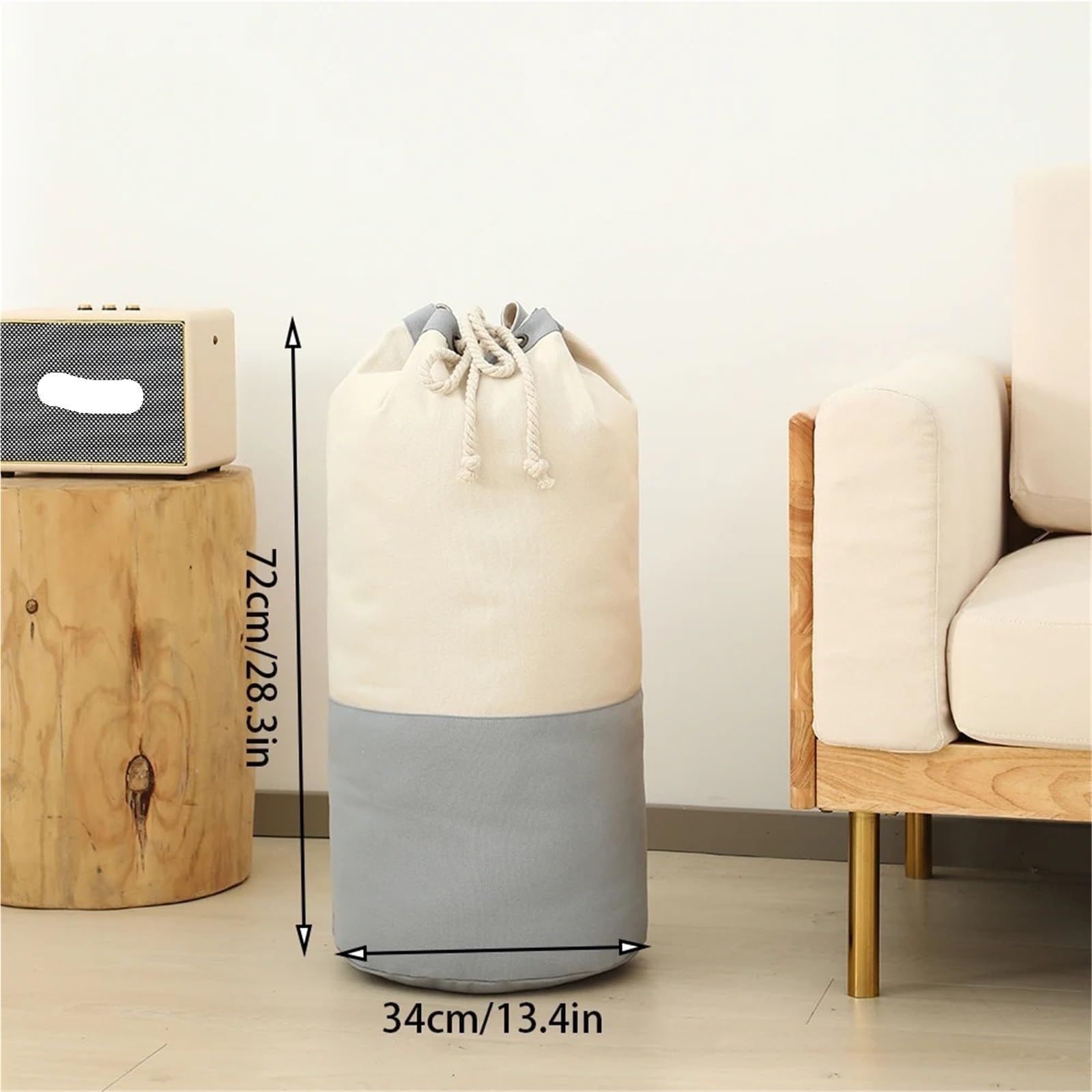 Borsa for biancheria da viaggio lavabile Per Casa, Viaggi e Campeggio | Cesto for la biancheria di grande capacità, materiali durevoli for il bucato in tela(Blue)