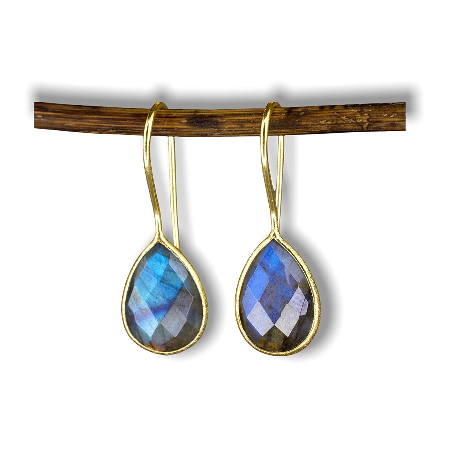 Boucles d'oreilles dorées 18 carats en argent 925, le cadeau idéal pour célébrer un moment
