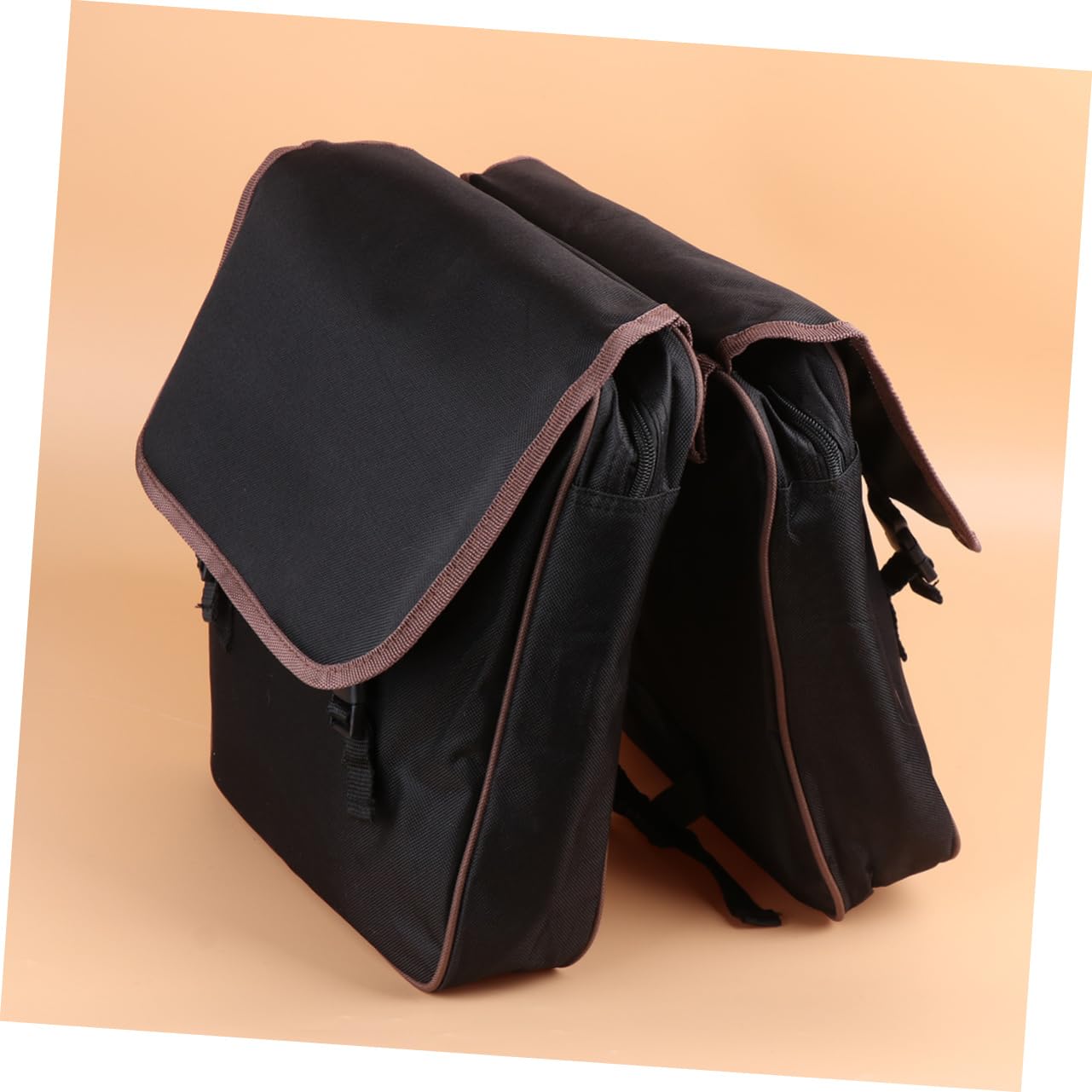 SUPVOX Borsa Sella Bici Posteriore Nera in Nylon, 1 Pezzo | Bici Pieghevole, Uso Outdoor Sportivo, Compatta e Resistente All'usura, Facile da Pulire