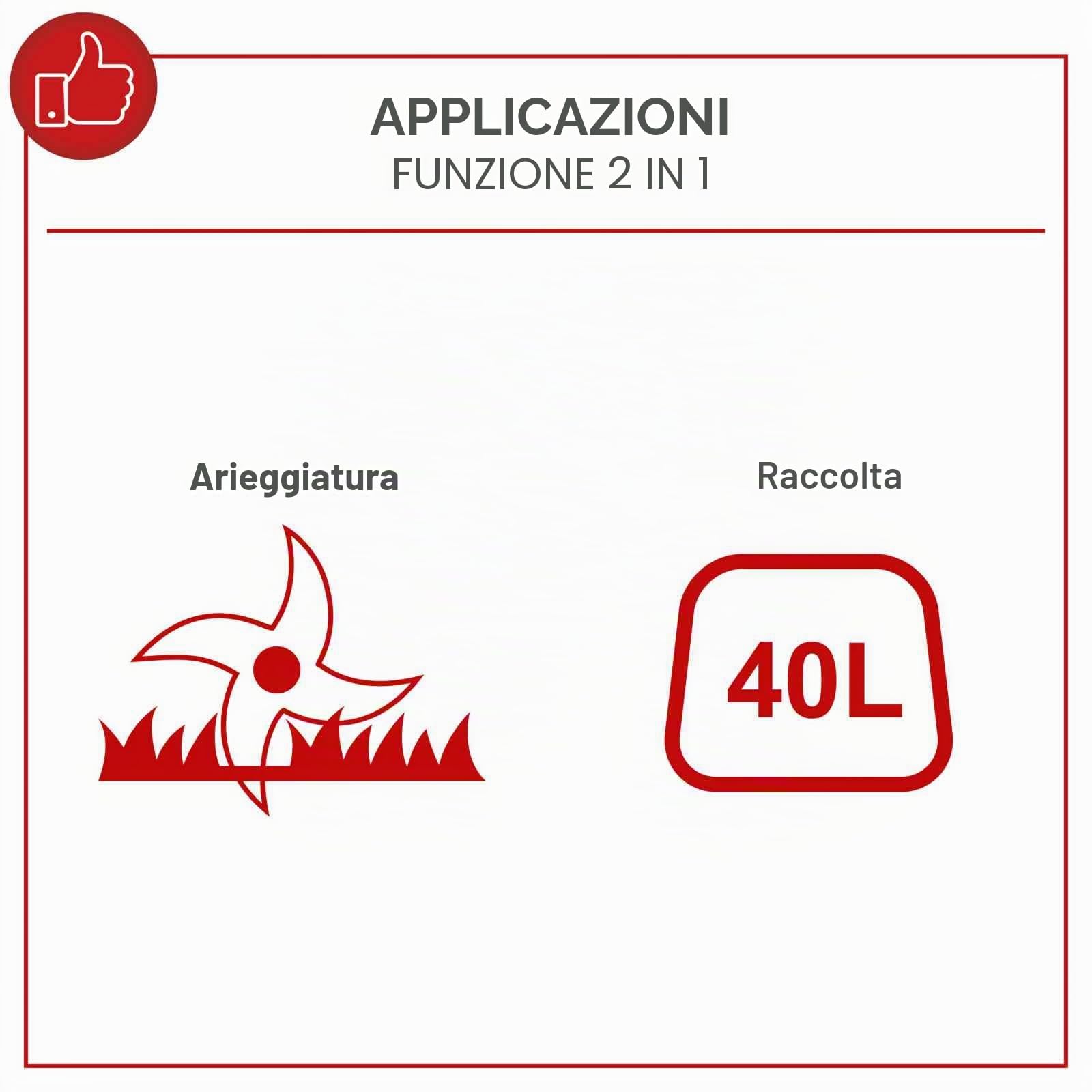 Scheppach Scarificatore a benzina SC55P | Motore 4 tempi 212 cm³ 5,4 CV/4 kW | 40 cm larghezza lavoro | 6 livelli altezza | Cestino 40 l | per prati