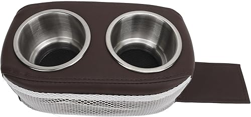 Miniatura 10 de Portavasos para barco, organizador portátil para barco con doble soporte de acero inoxidable, soporte doble para bebidas de pontón impermeable para