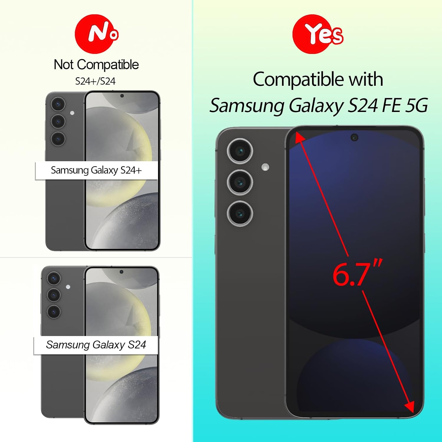 Screen for Samsung Galaxy S24 FE LCD Display Replacement for Samsung Galaxy S24 FE 5G S721B S721U S721W S7210 S721N Incell Touch Screen Digitizer Assembly