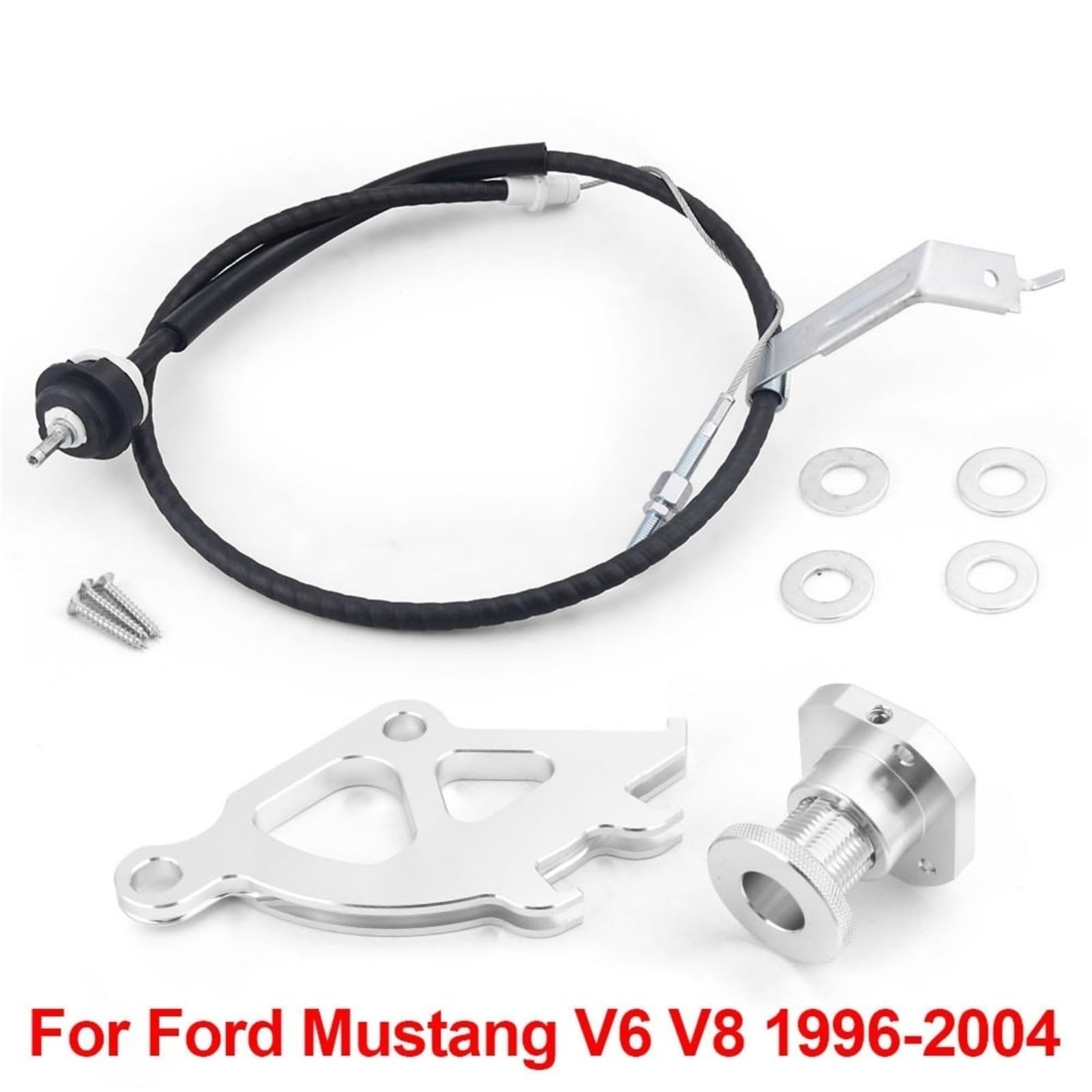 Juego de embrague con cojinete Kit de cable embrague y ajustador cortafuegos. cuadrante triple gancho. Compatible con Ford Mustang 96-04 Sets para embrague para coche