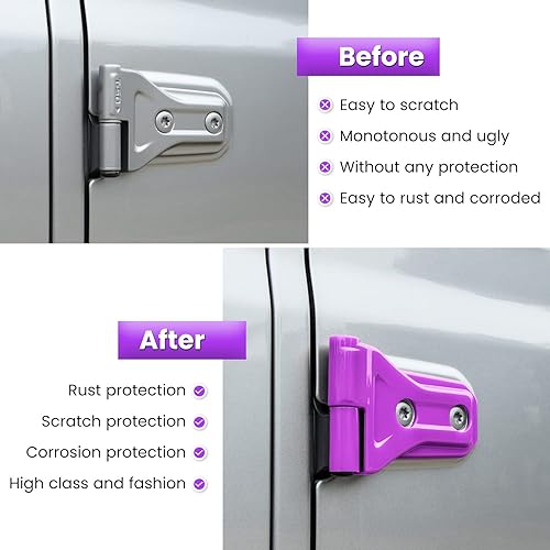 Vista 36 de Cubierta de bisagra de puerta, accesorios exteriores, decoración para Jeep Wrangler JL JLU Sport Sahara Freedom Rubicon Unlimited y Gladiator JT 2