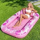 Piscine de bronzage personnelle parfaite. Conçue pour la relaxation individuelle, cette piscine de bronzage gonflable Sloosh de 177,8 x 117,7 cm offre une expérience de bain de soleil dédiée. Remplissez-le d'eau pour créer votre propre piscine de bronzage rafraîchissante directement dans votre jardin ou votre piscine.