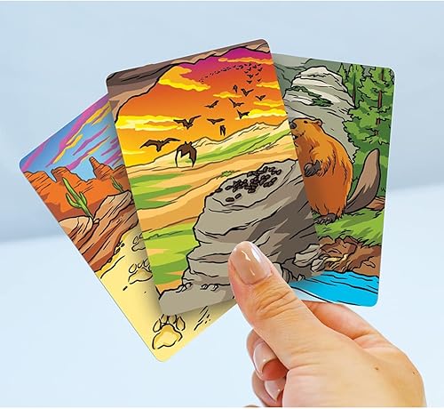 Miniatura 6 de MasterPieces Juegos con licencia para niños - Jr Ranger - Poop Tracks Kids Juegos de cartas para niños y familia, para reír y aprender mediano