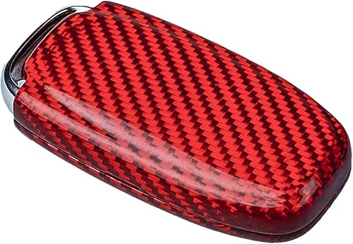 Miniatura 5 de M.JVisun Funda para llavero de fibra de carbono auténtica para Audi A4 A4L A5 A6 A6L A7 A8 Q5 Q8 R8 RS4 RS5 RS6 RS7 S4 S5 S6 S7 S8 SQ5 Smart Car