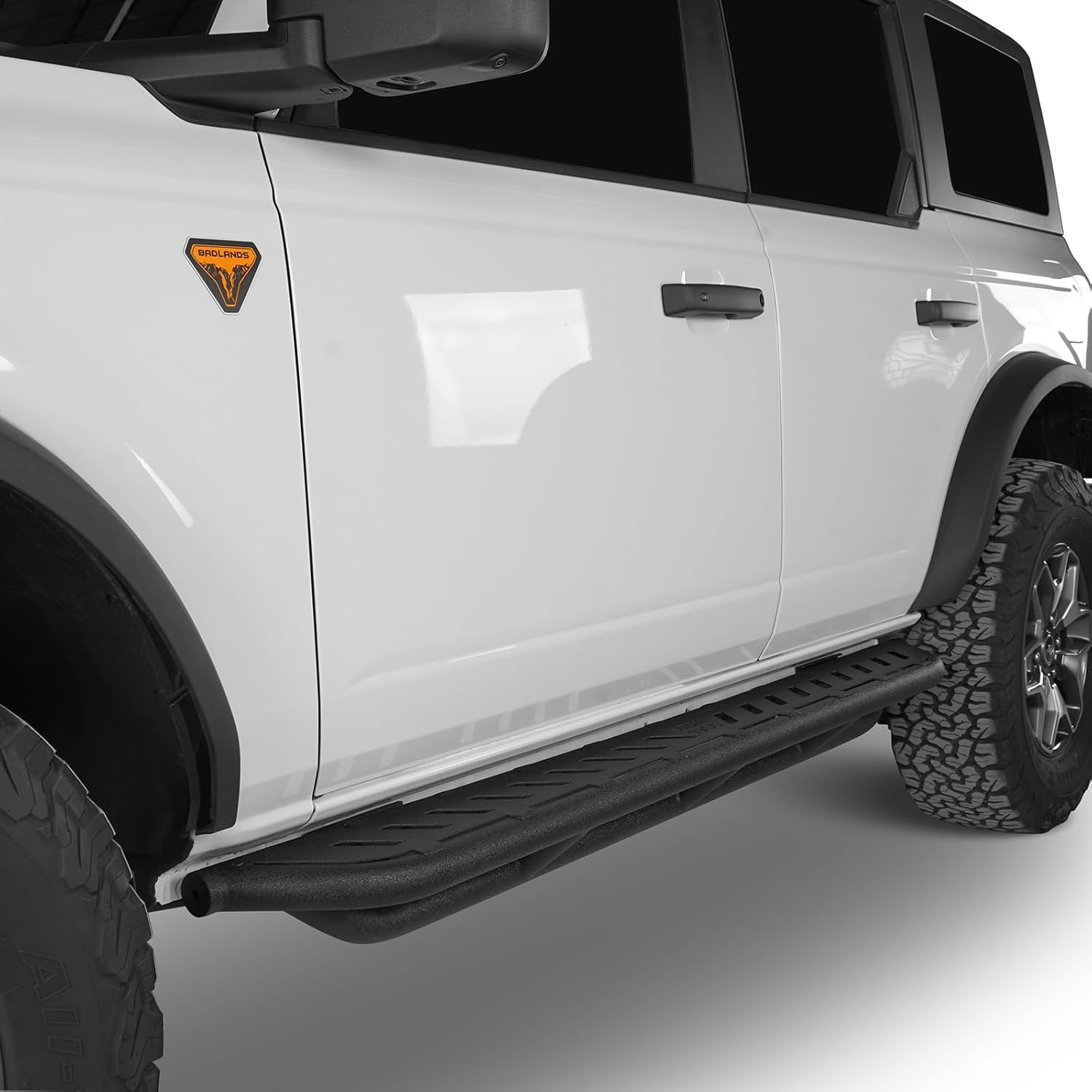Hooke Road Bronco Running Boards Nerf Side Step Tubular Bars Compatible with Ford Bronco 2021-2026 4-Door (Exclude Bronco Sport)