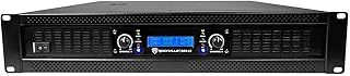 RPA12 5000W Peak/1400W RMS 2 Channel Rack Mount Power Amplifier, Bridgeable Pro/DJ Amp, LED Indicators, for Live Sound