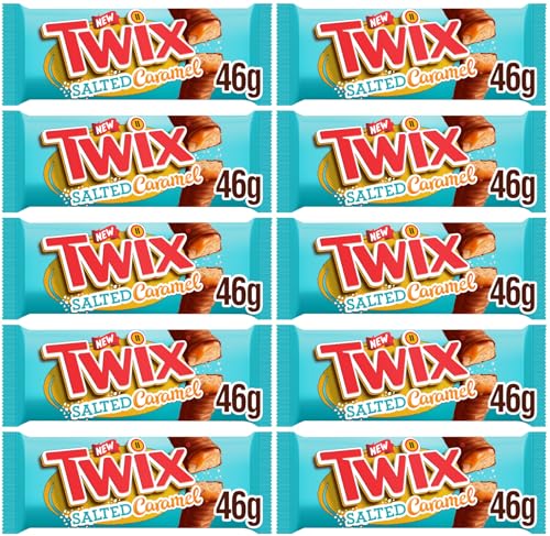 Twix Salted Caramel Biscuit Bundle Twin Bars 46g (10 Pack)