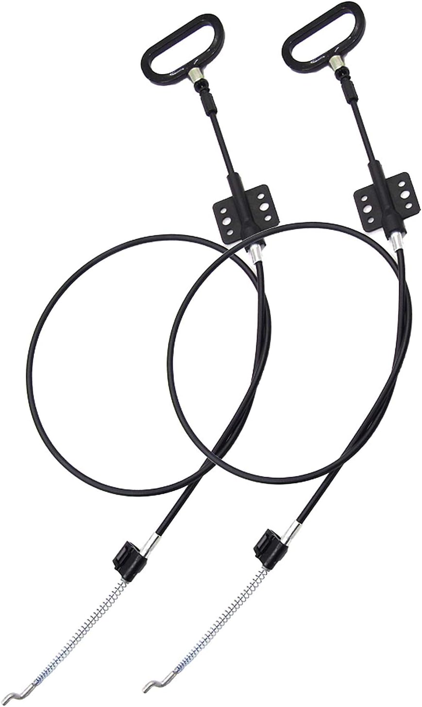 2 Pieces Recliner Release Cable Replacement D-Ring Pull Handle, Exposed Length 4.75" with S Tip