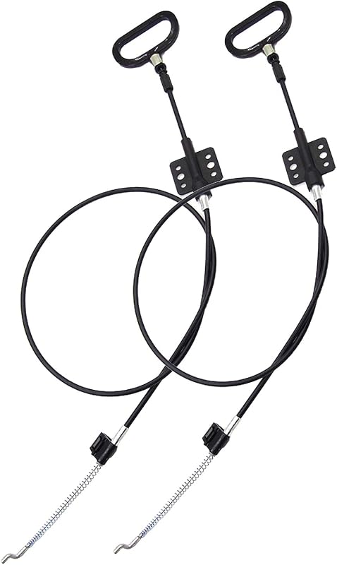 2 Pieces Recliner Release Cable Replacement D-Ring Pull Handle, Exposed Length 4.75" with S Tip