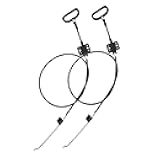 2 Pieces Recliner Release Cable Replacement D-Ring Pull Handle, Exposed Length 4.75