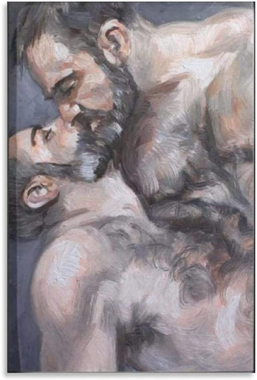 RuiChuangKeJi Artwork for Home 15.7x23.6in(40x60cm) No Frame Men Gay Posters Sexy Muscle Men Pictures Gay Pictures Body Gay Gift Abstract Paintings for Living Room Decor