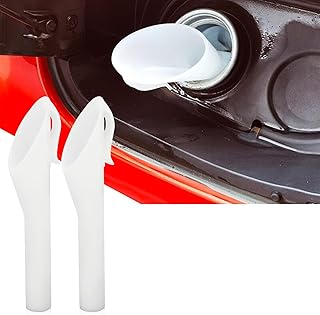 Capless Gas Tank Funnel 2PCS Fuel Funnel for Automotive Use for Ford Focus F150 Mercury Lincoln Mountaineer Mariner, Gas Funnel for Cars OEM#8U5A-17B068-EB 1782177 1833948 2050651(White)