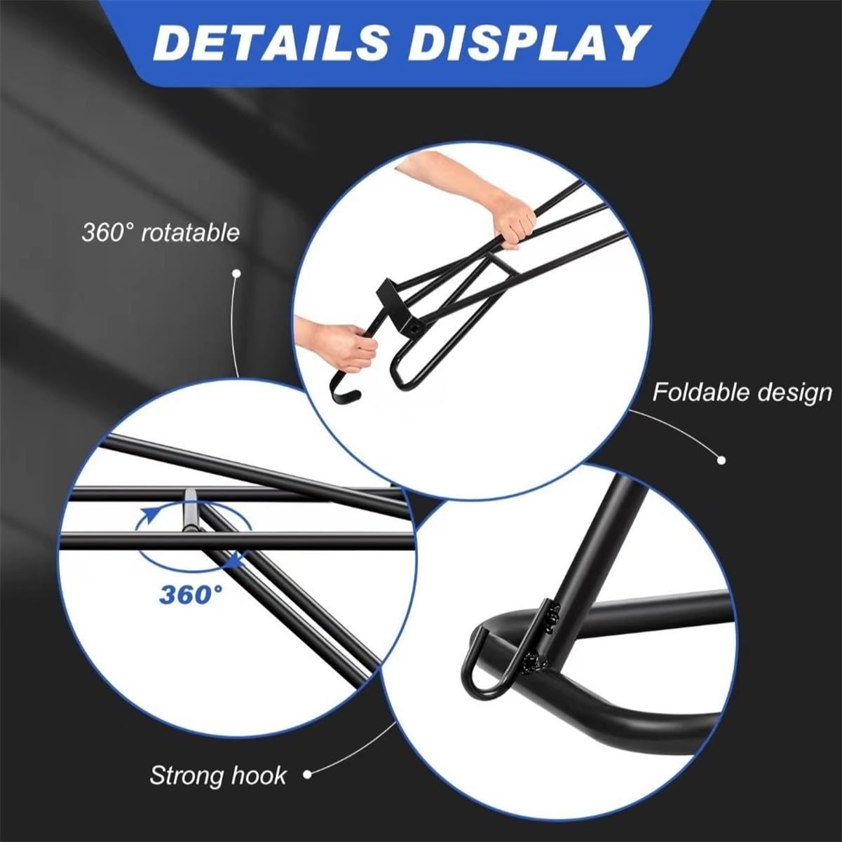 Portasilla de montar, Sólido Metal Resistente a la corrosión Negro Indeformable Estilo clásico Almacenamiento montado en la pared Estante de silla de montar de alta resistencia for establos(1 pcs)