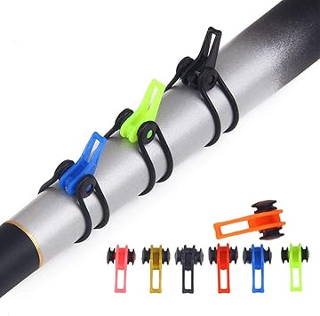 Amazon 10個セット フックホルダー ルアー用 釣り用フックカバー 固定 ルアー用フックキーパー リング付き 小型 取り付け簡単 釣り道具 Pamk フックカバー