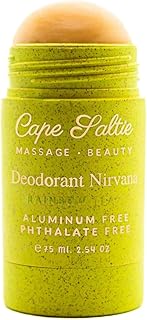 Cape Saltie · Massage Beauty Aluminum-Free, Natural Deodorant Nirvana in "Rainbow Tea" — Gummy Fruit Scent (2.54 oz) | Deodorant for Women | Solid Skincare Stick | Gifts for Women