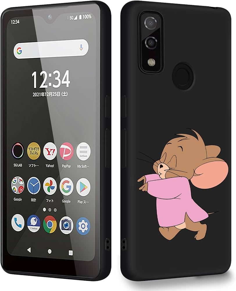 Amazon.co.jp: Arrows We F-51B ケース トムとジェリー スマホケース