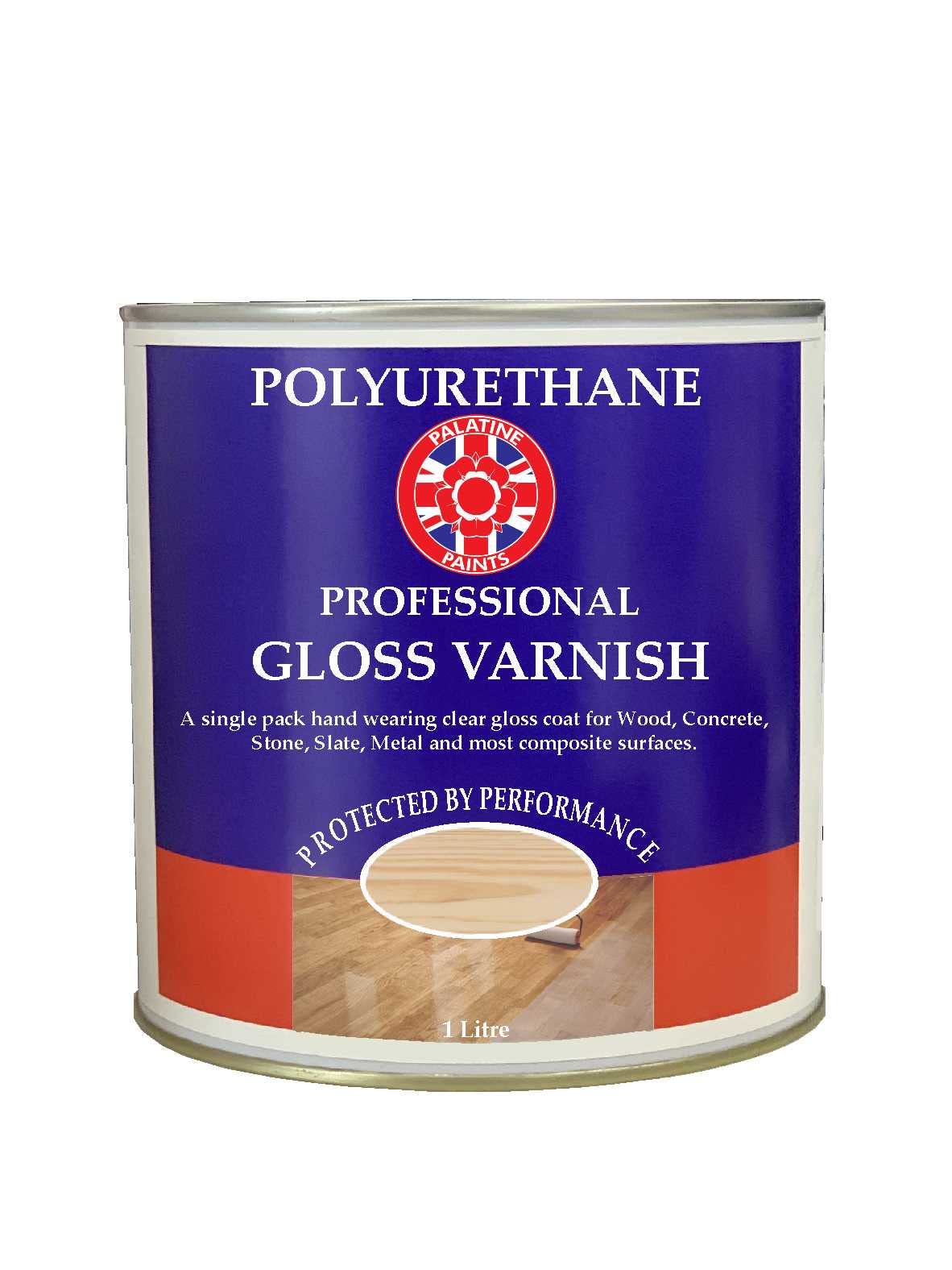 Polyurethane Varnish | 1Lt | Clear Gloss Finish, for Internal use