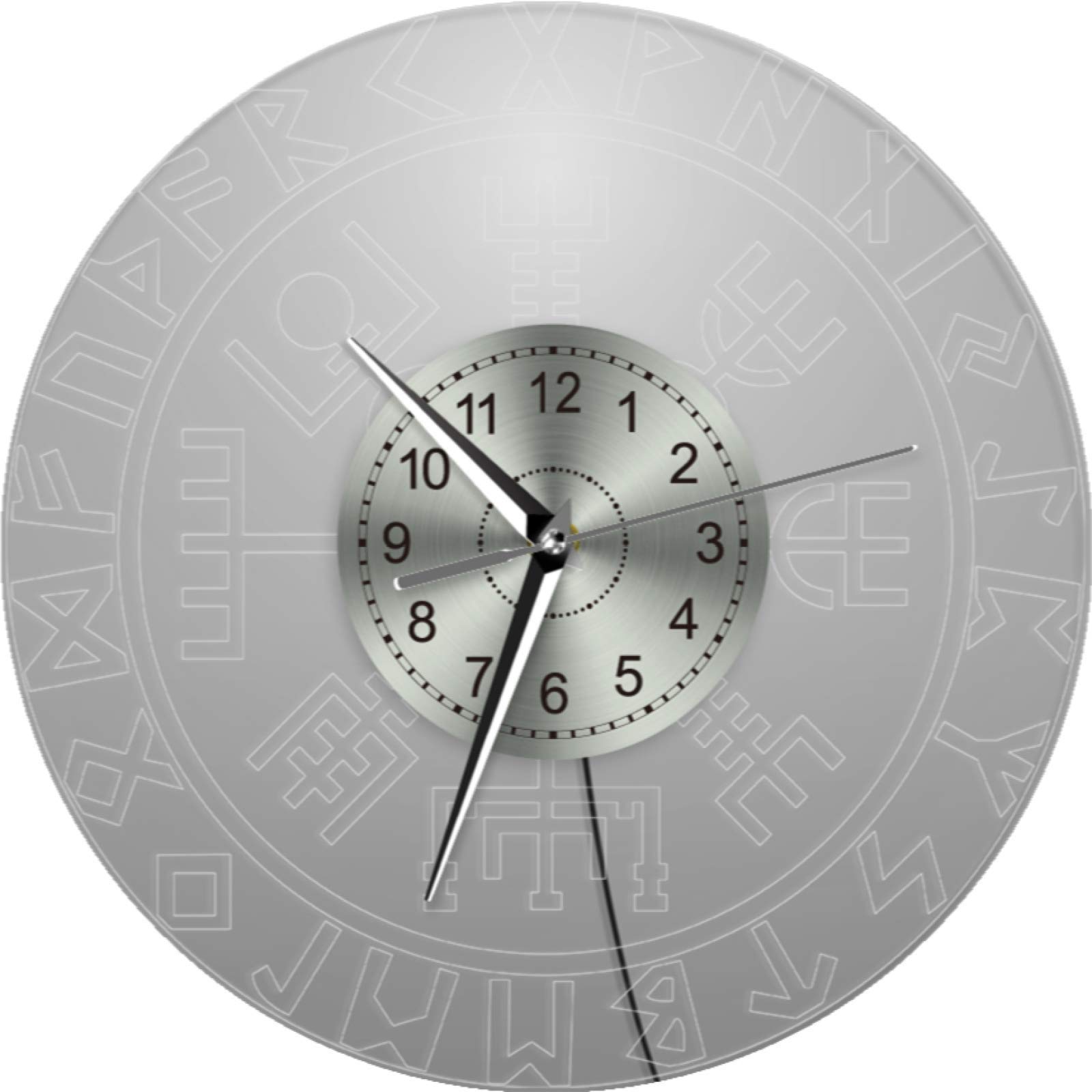 壁掛け時計 ECO ROMAN オールライト グレー