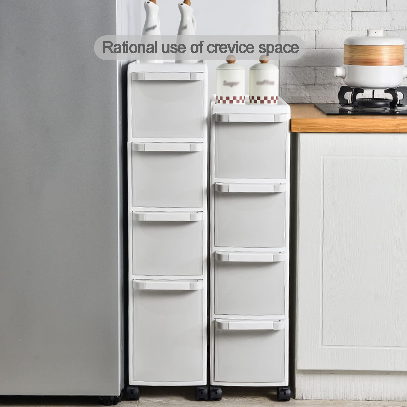 Armadietto da Pavimento ad Angolo Piccolo per Il Bagno, Organizer per lavabo da Bagno Stretto con cassetti e rotelle, armadietto portaoggetti per Carta igienica