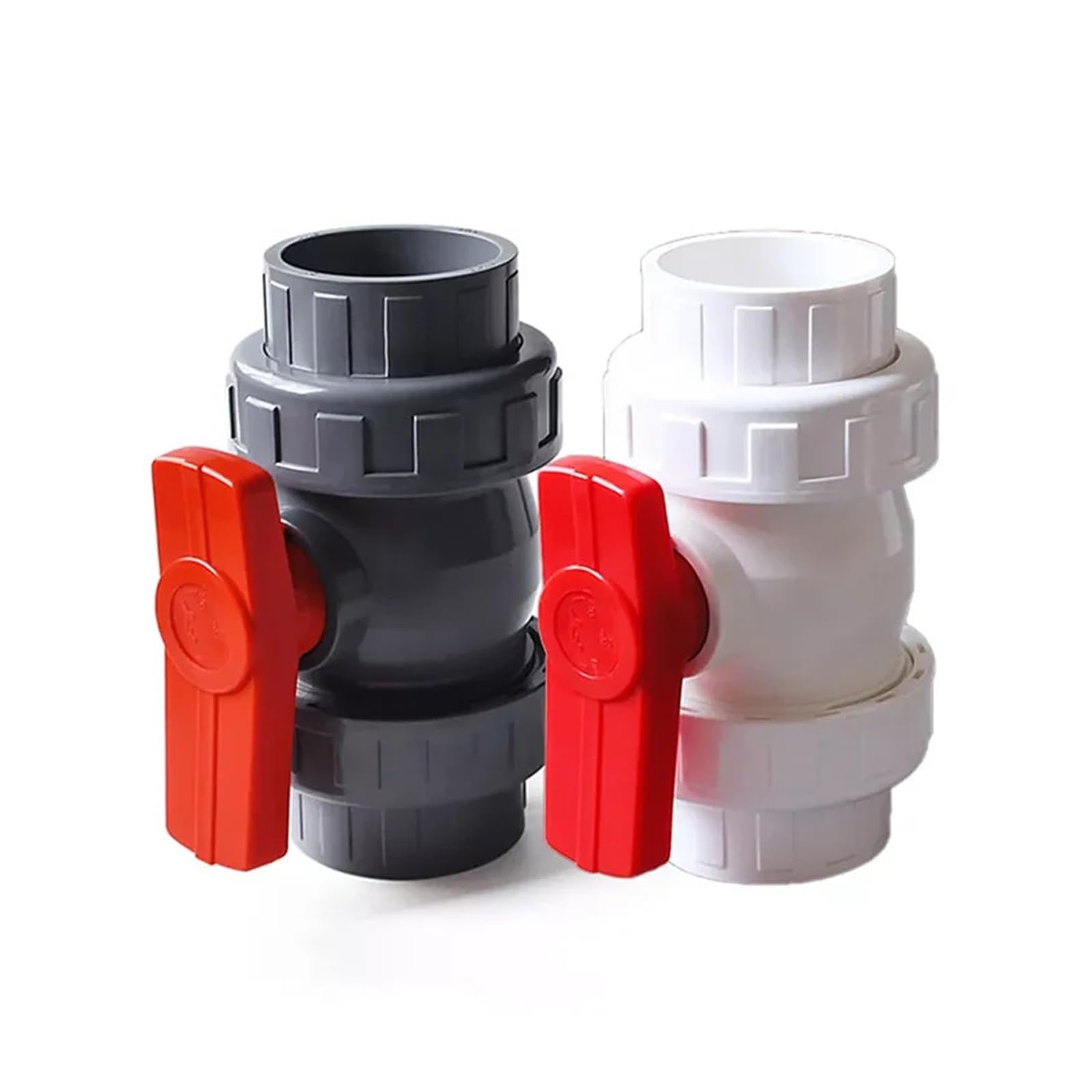 Válvula De Esfera 1 unidad de válvula bola doble unión PVC con conector rápido for control, diámetro interior 20 mm a 110(40mm)