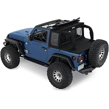 Bestop 5390335 Halftop Soft Top - 18-23 Wrangler JL 2-Door Black Diamond