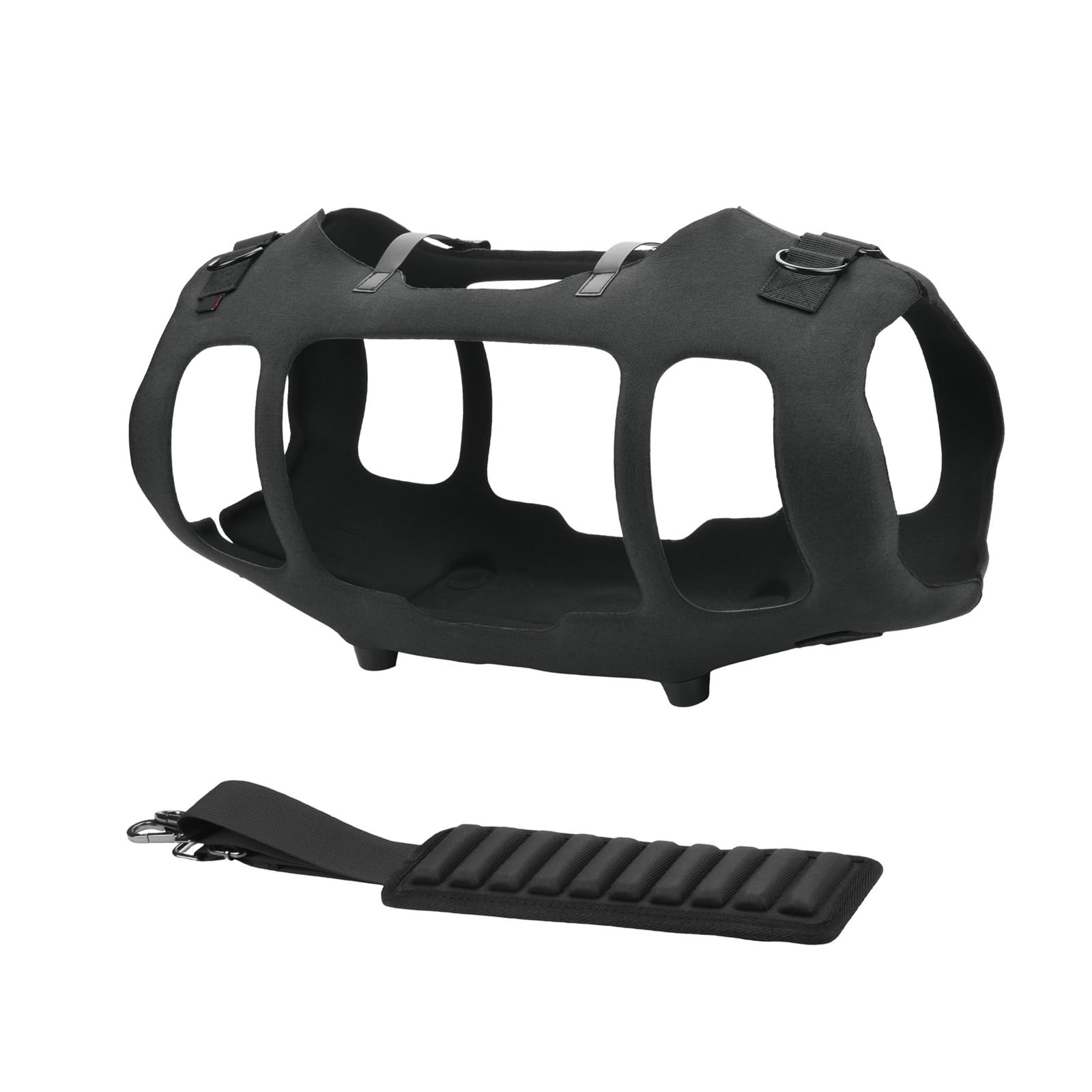 fexxkg Eva Protective Case for 4 Soundbar with Shockproof Handle and Shoulder Strap Perfectly Storage Shoulder Bag