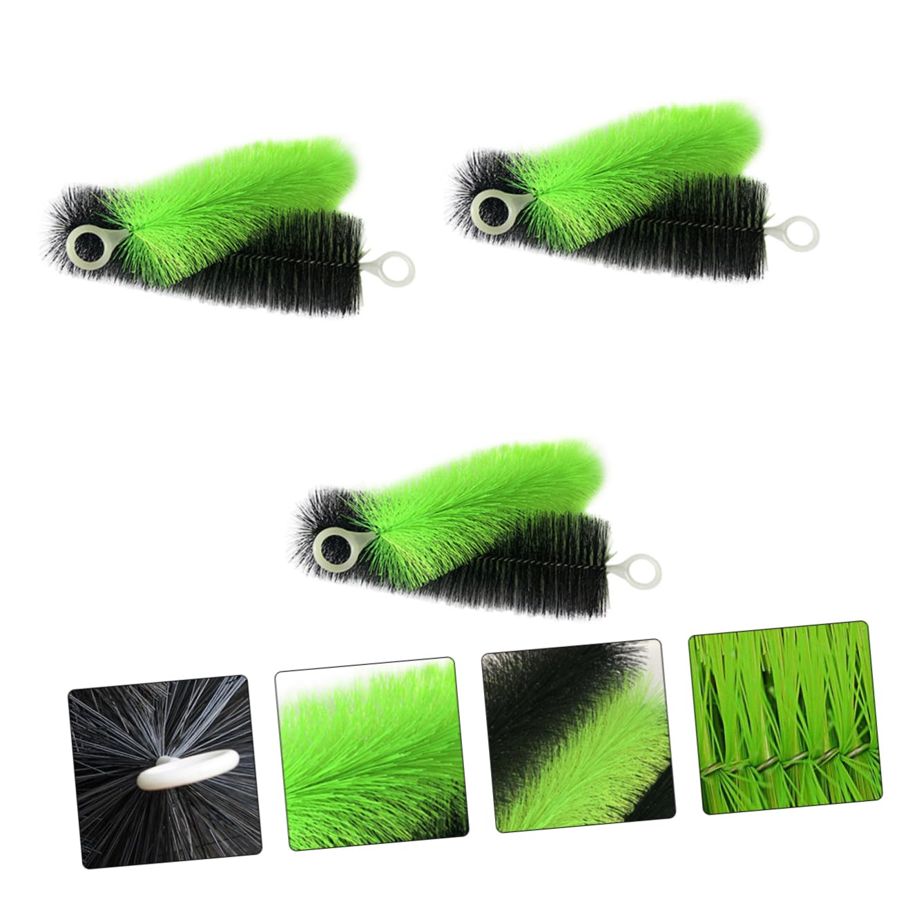 Toyvian 6piezas Cepillo De Filtro para Limpieza De Peceras Domésticas De Inoxidable Adecuado para Fregaderos De Cocina y De Peceras