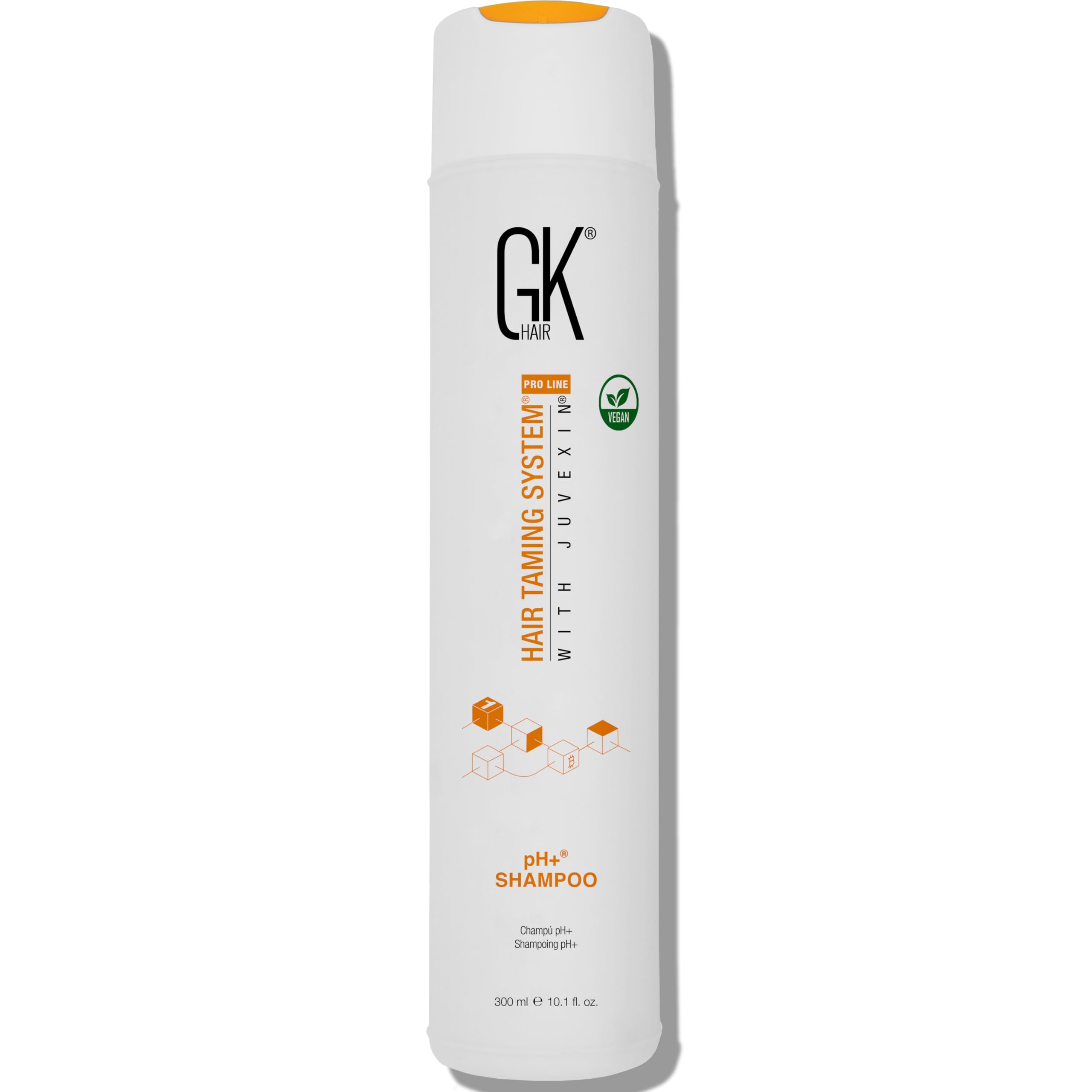 GK HAIR pH+ Pre-Treatment Clarifying Shampoo For Preps Hair Deep Cleansing Removes Impurities -With Aloe Vera Vitamins & Natural Oils All Hair Types Men and Women (Ph Shampoo 10.1 Fl Oz)