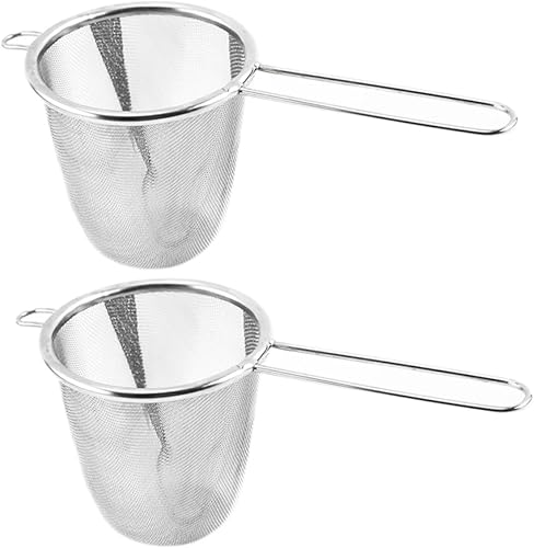Tamiz de colador de té 2pcs para té e infusores para infusor de acero inoxidable