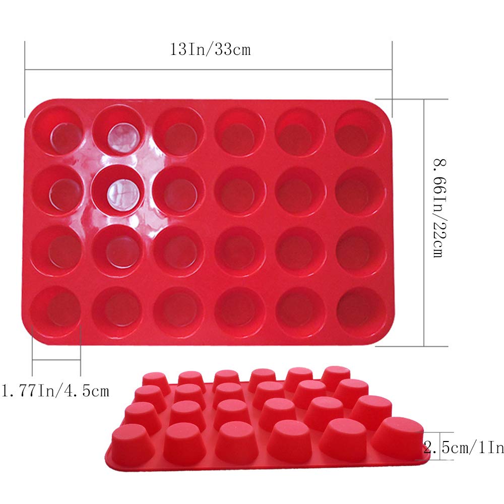 KEYFIVE Mini stampo rotondo in silicone, 10 cm, 4 piccoli stampi rotondi da 10 cm, mini stampi in silicone da 10 cm, per piccoli torte, cupcake, muffin